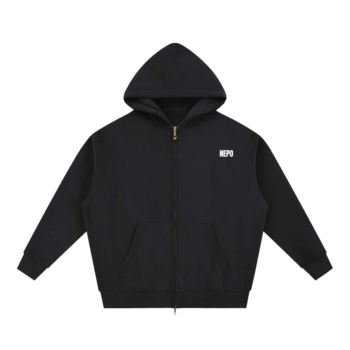 Heart Break -Essential Oversized Fleece Boxy Zip Up