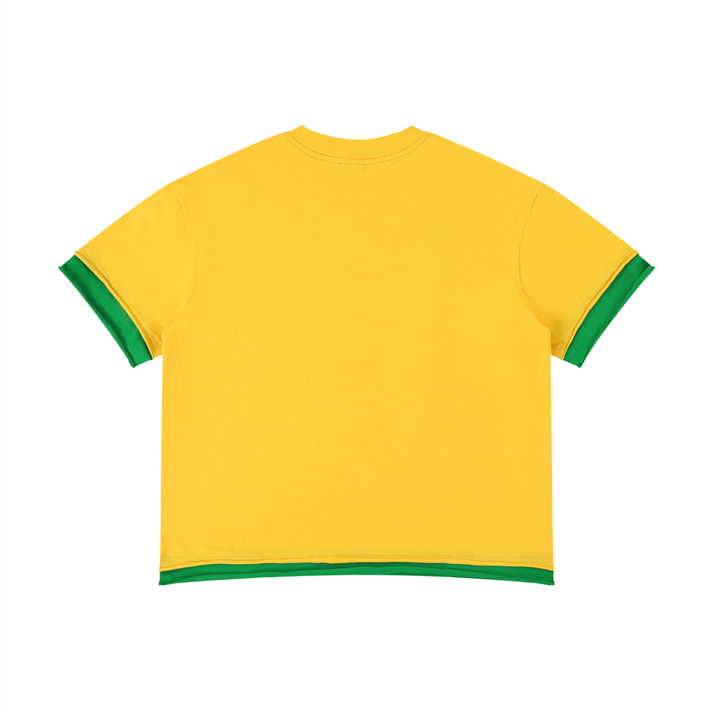 BRAZIL - Boxy Color Block T-Shirt