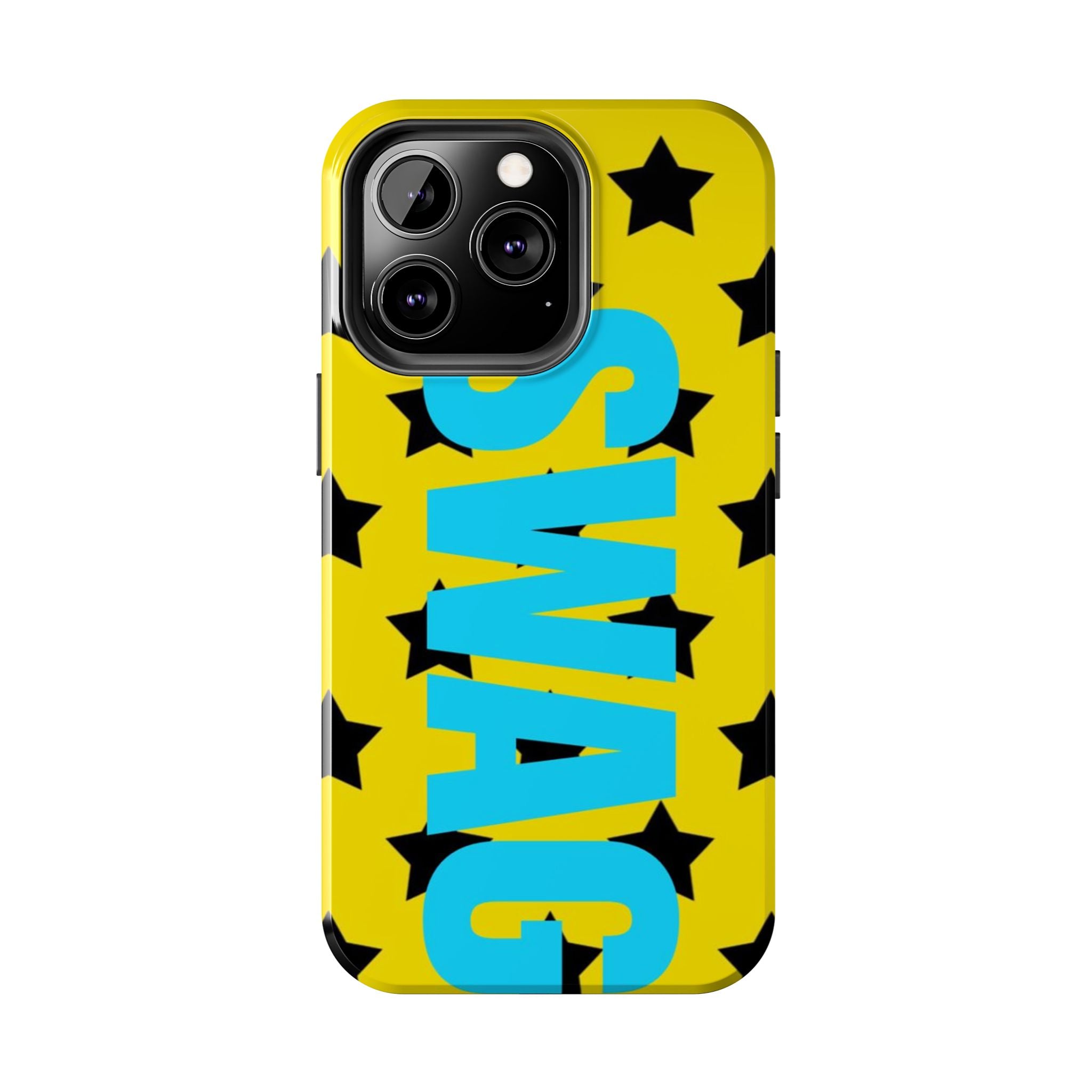 SWAG Star Phone Case — Bold Yellow & Blue Tough Protective Case