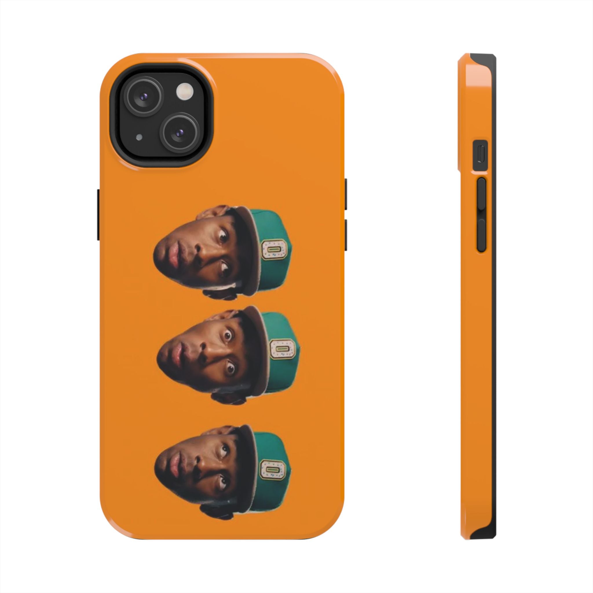 Phone Case — TYLER Triple Portrait Pop Art on Orange