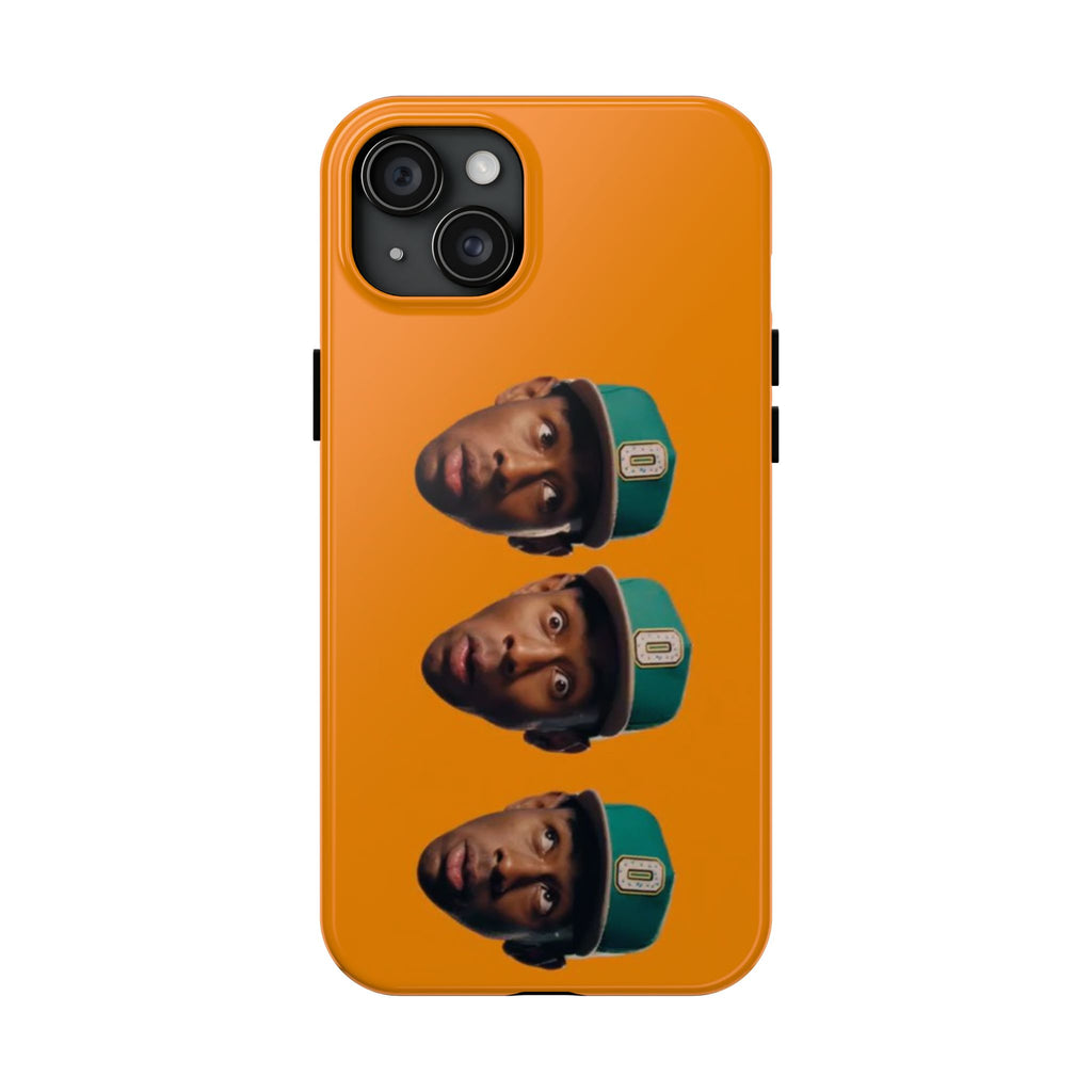 Phone Case — TYLER Triple Portrait Pop Art on Orange