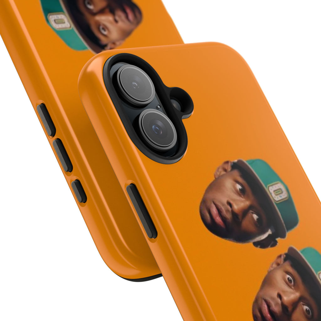 Phone Case — TYLER Triple Portrait Pop Art on Orange