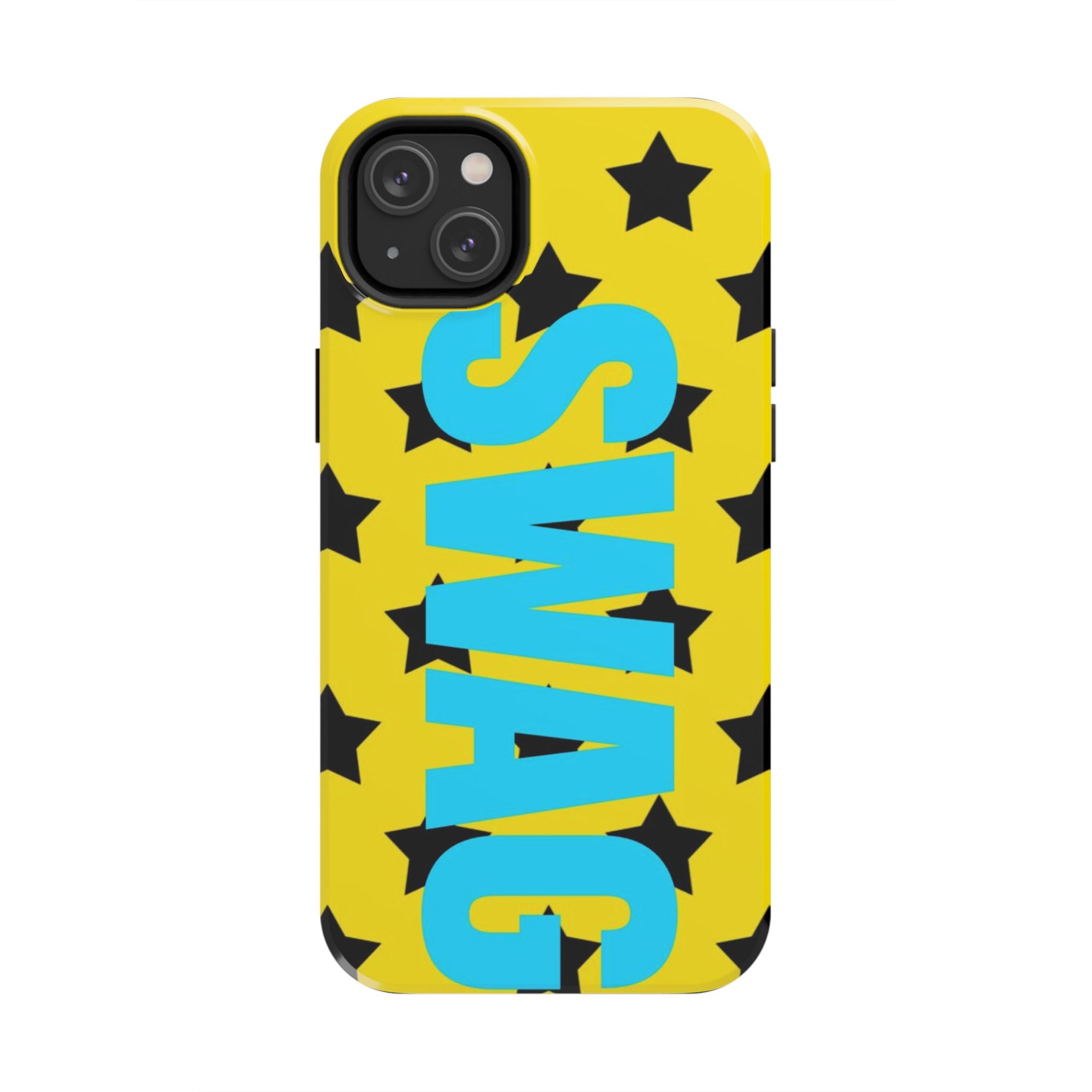 SWAG Star Phone Case — Bold Yellow & Blue Tough Protective Case