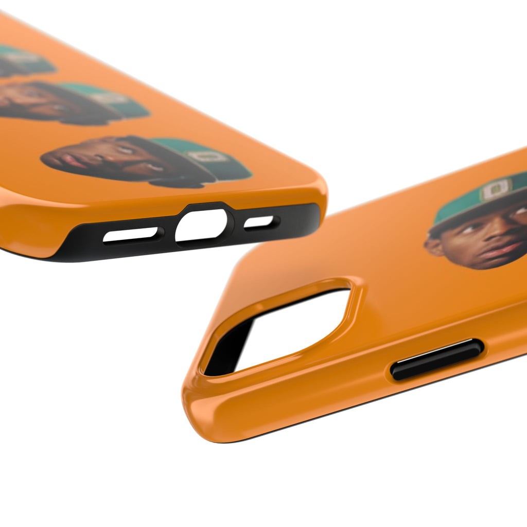 Phone Case — TYLER Triple Portrait Pop Art on Orange