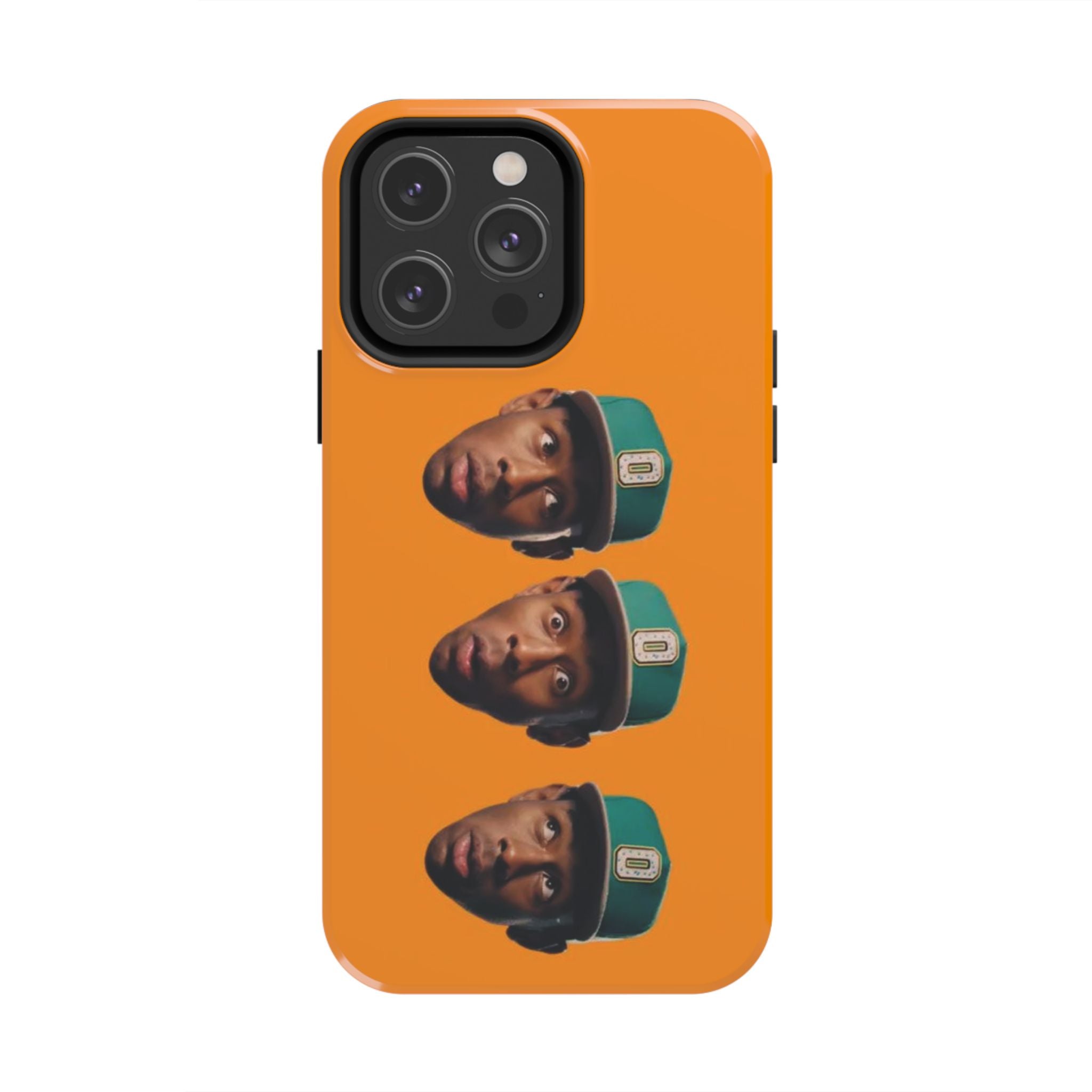 Phone Case — TYLER Triple Portrait Pop Art on Orange