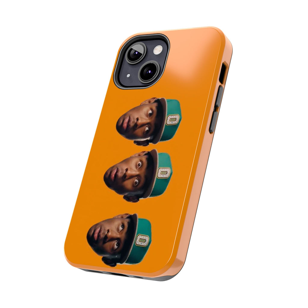 Phone Case — TYLER Triple Portrait Pop Art on Orange