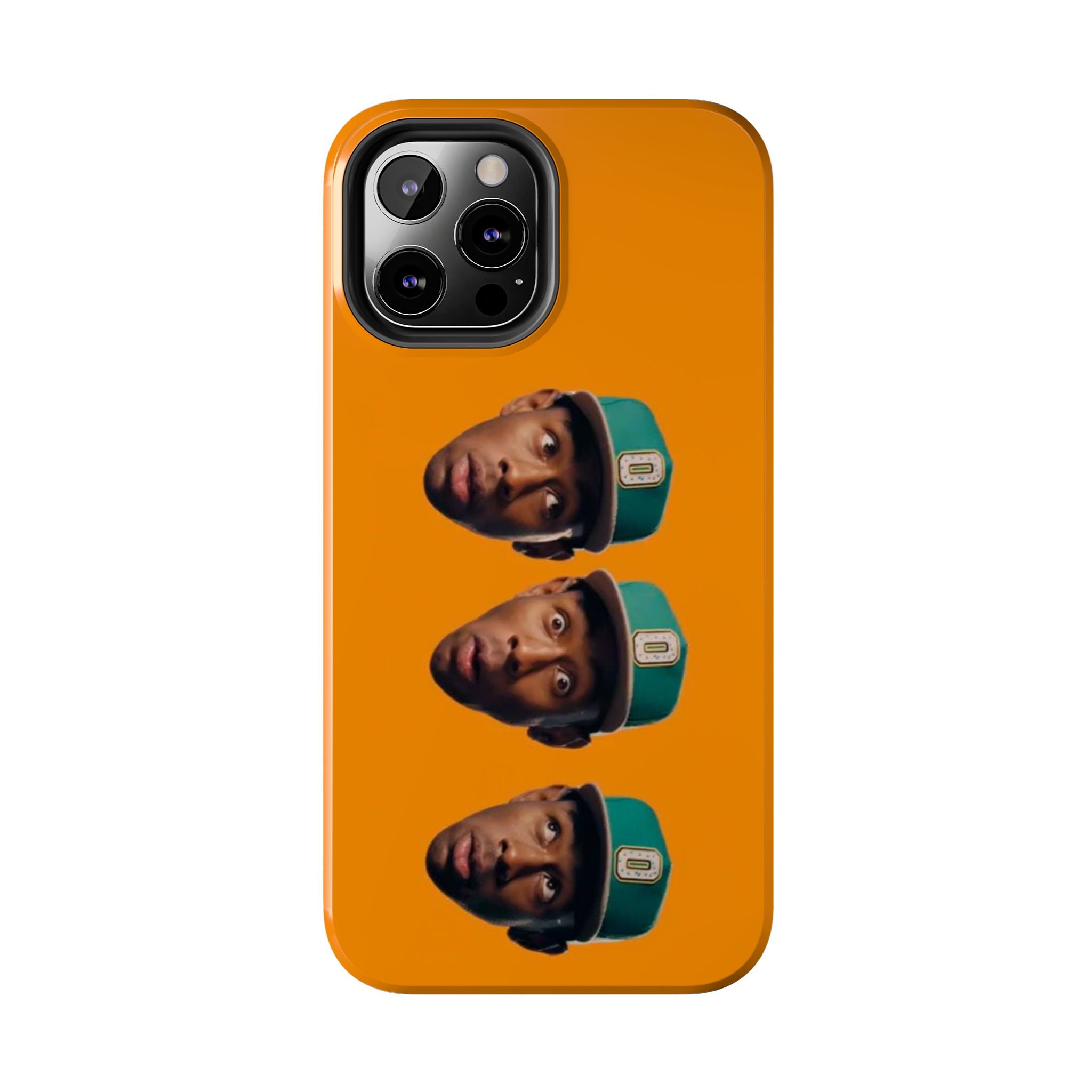 Phone Case — TYLER Triple Portrait Pop Art on Orange
