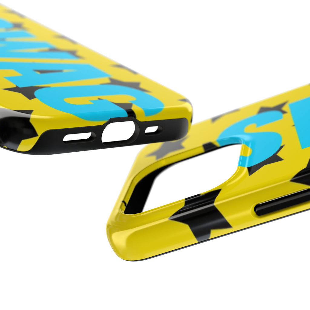 SWAG Star Phone Case — Bold Yellow & Blue Tough Protective Case