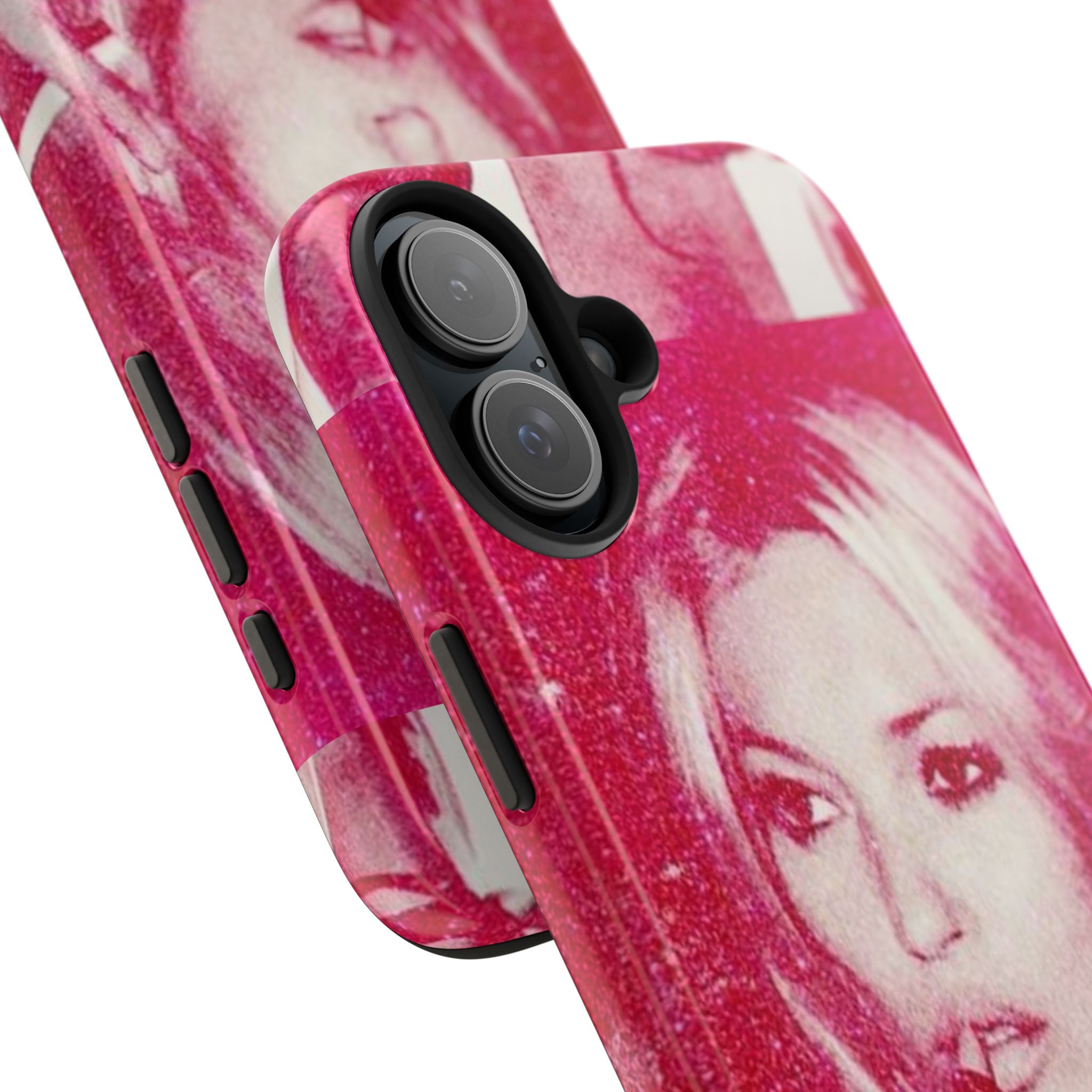 Pink Retro Glam Phone Case — Lipstick Pinup Tough Phone Case