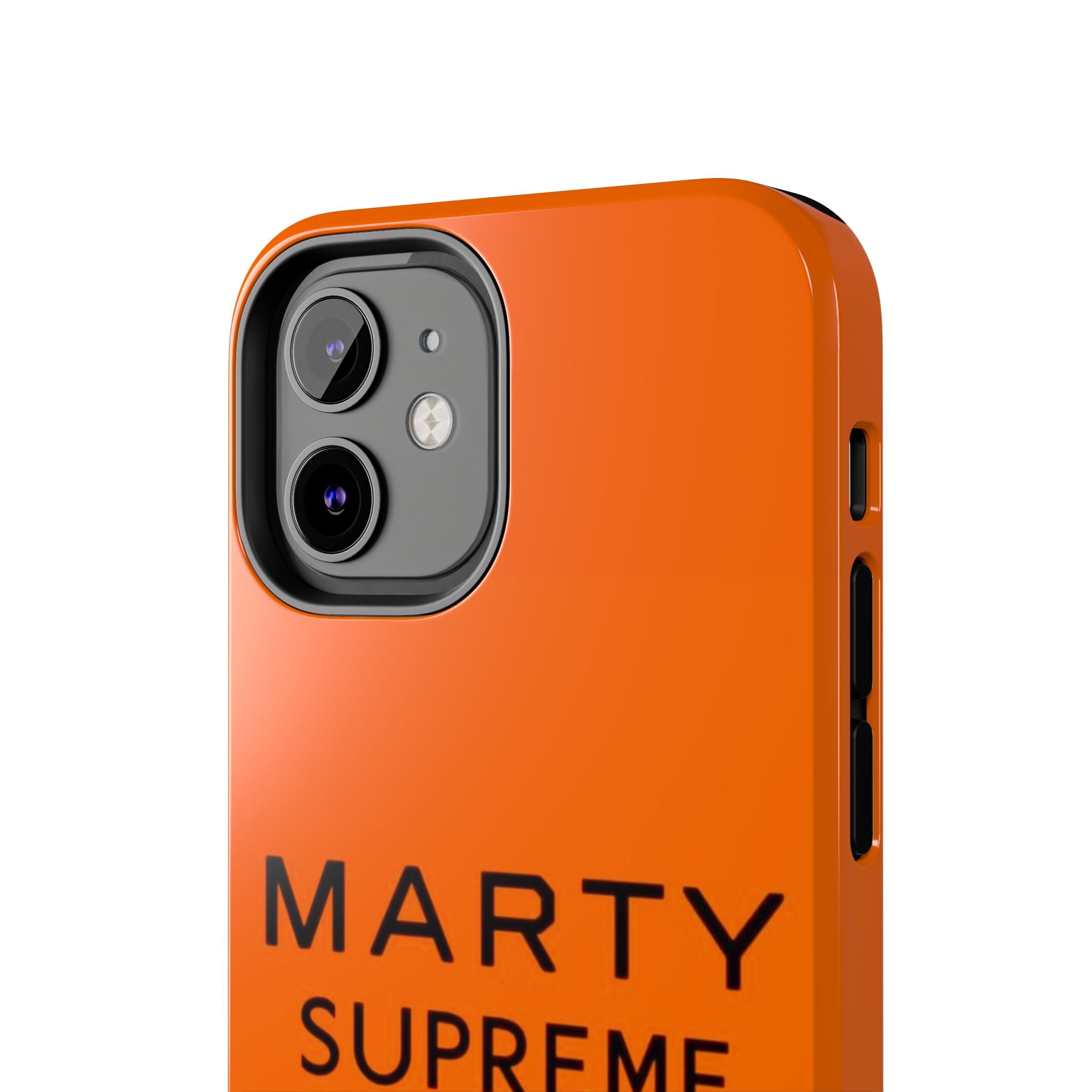 Marty Supreme Tough Phone Case — Orange 'Dream Big' Protective Cover