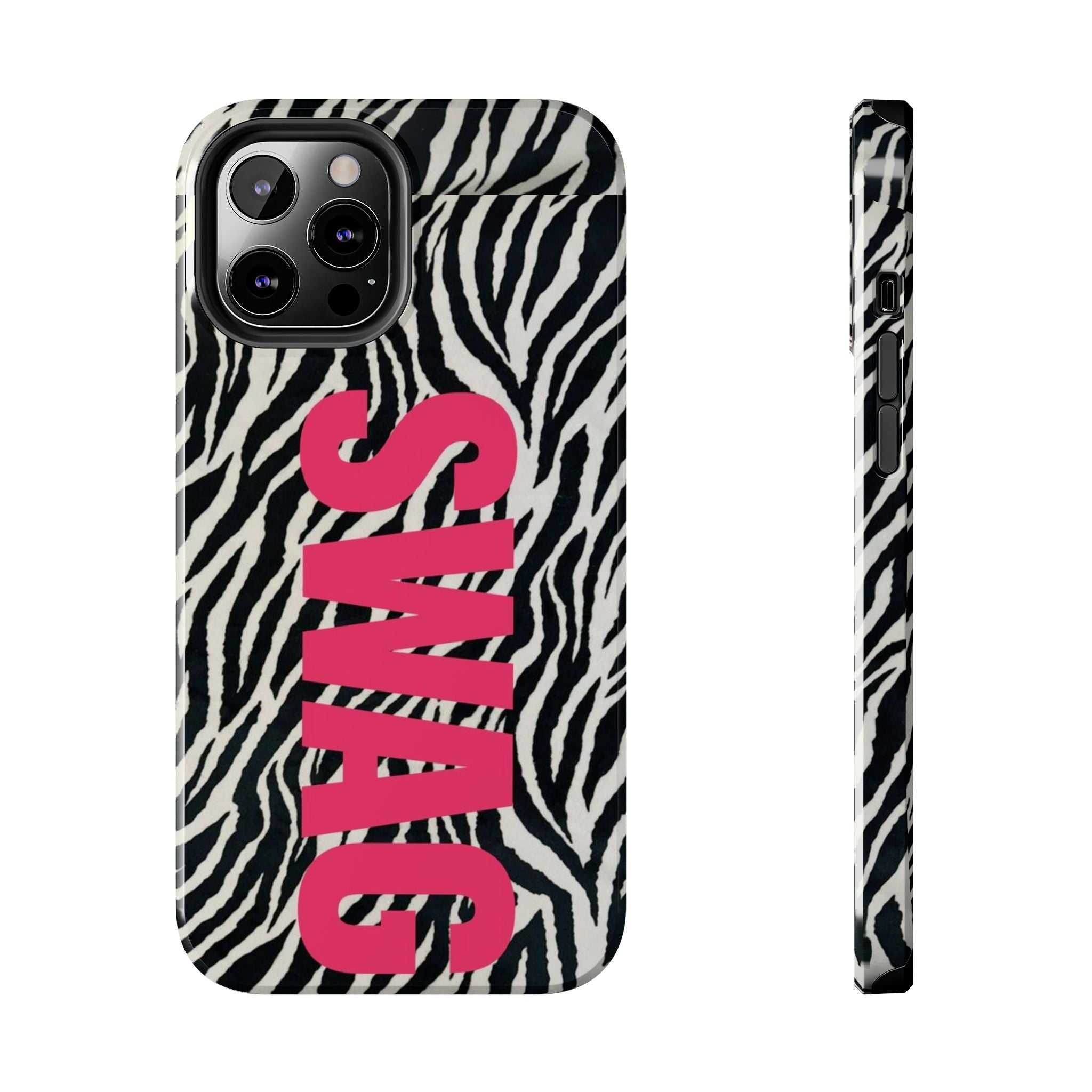 SWAG Zebra Print Phone Case — Tough Protective iPhone Cover