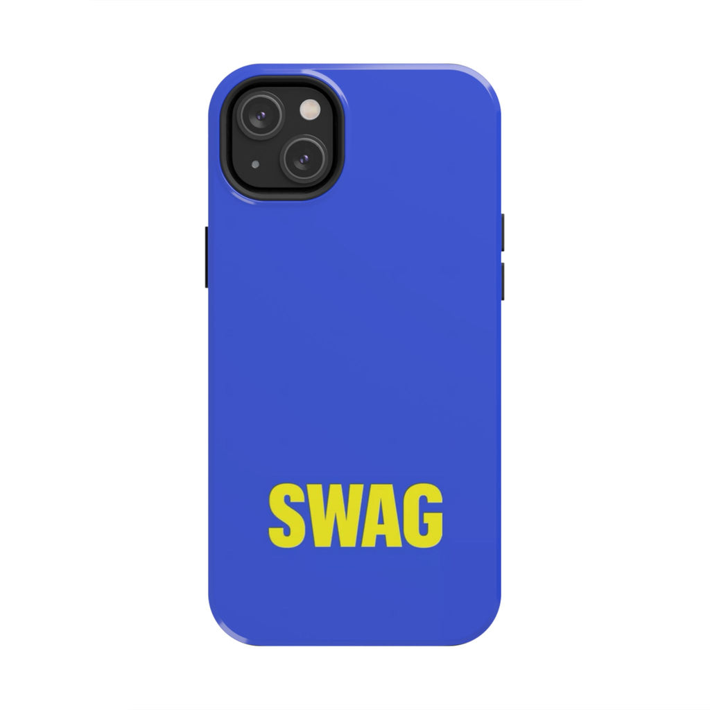 SWAG Blue Tough Phone Case — Bold Protective iPhone Cover