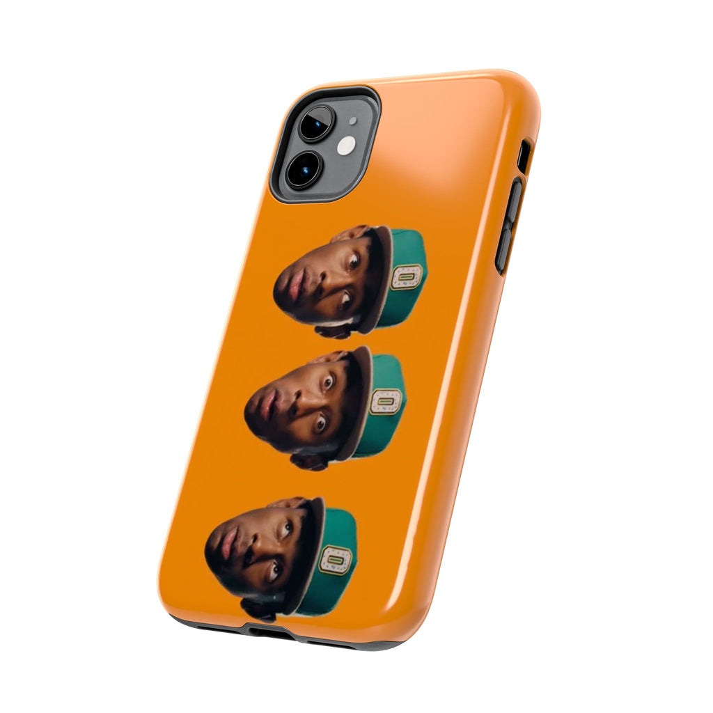 Phone Case — TYLER Triple Portrait Pop Art on Orange
