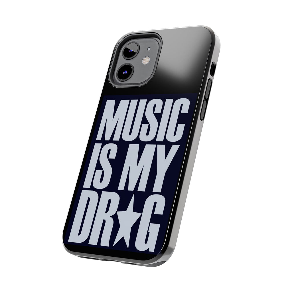 Phone Case — "Music Is My Drg" Bold Typography Protective Case