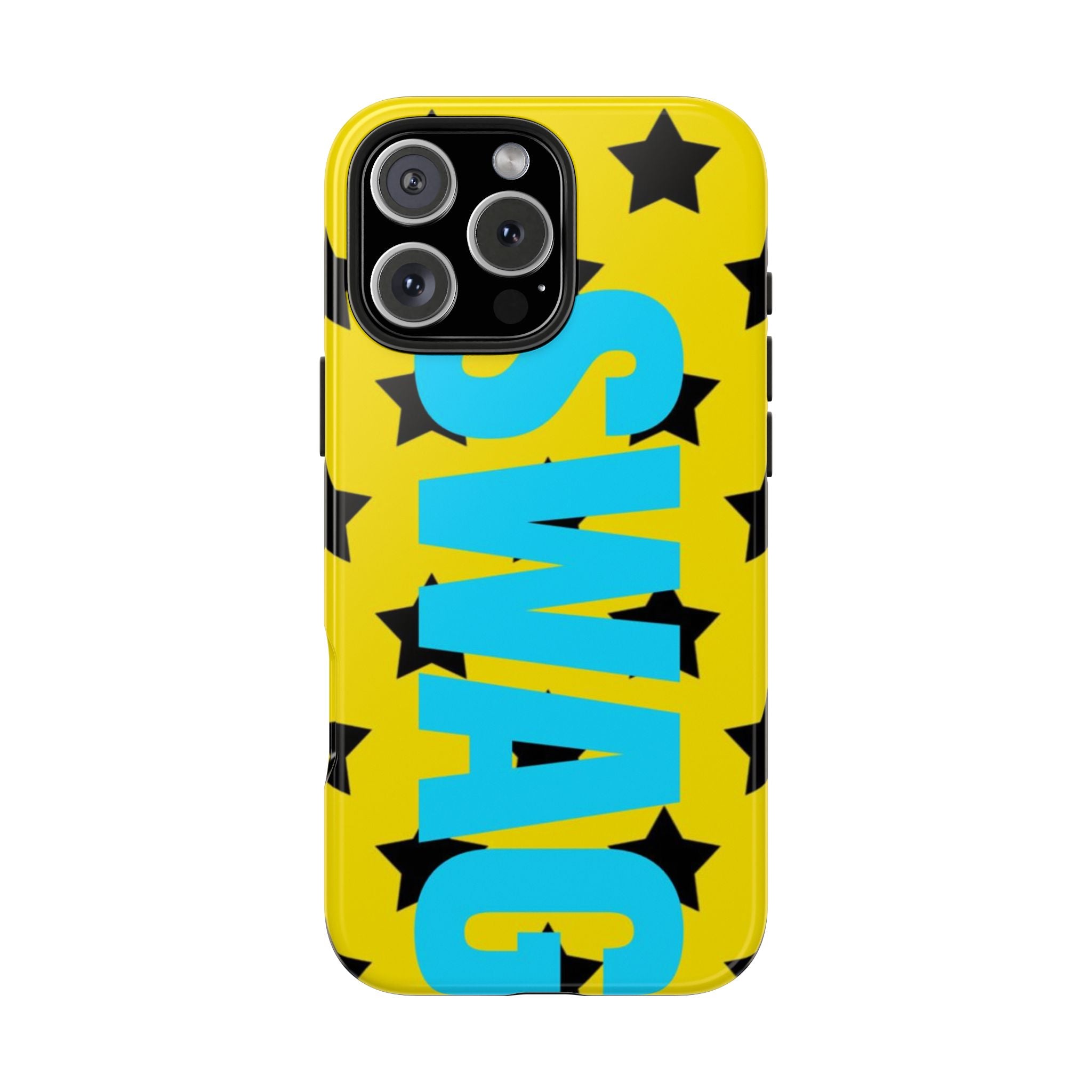 SWAG Star Phone Case — Bold Yellow & Blue Tough Protective Case