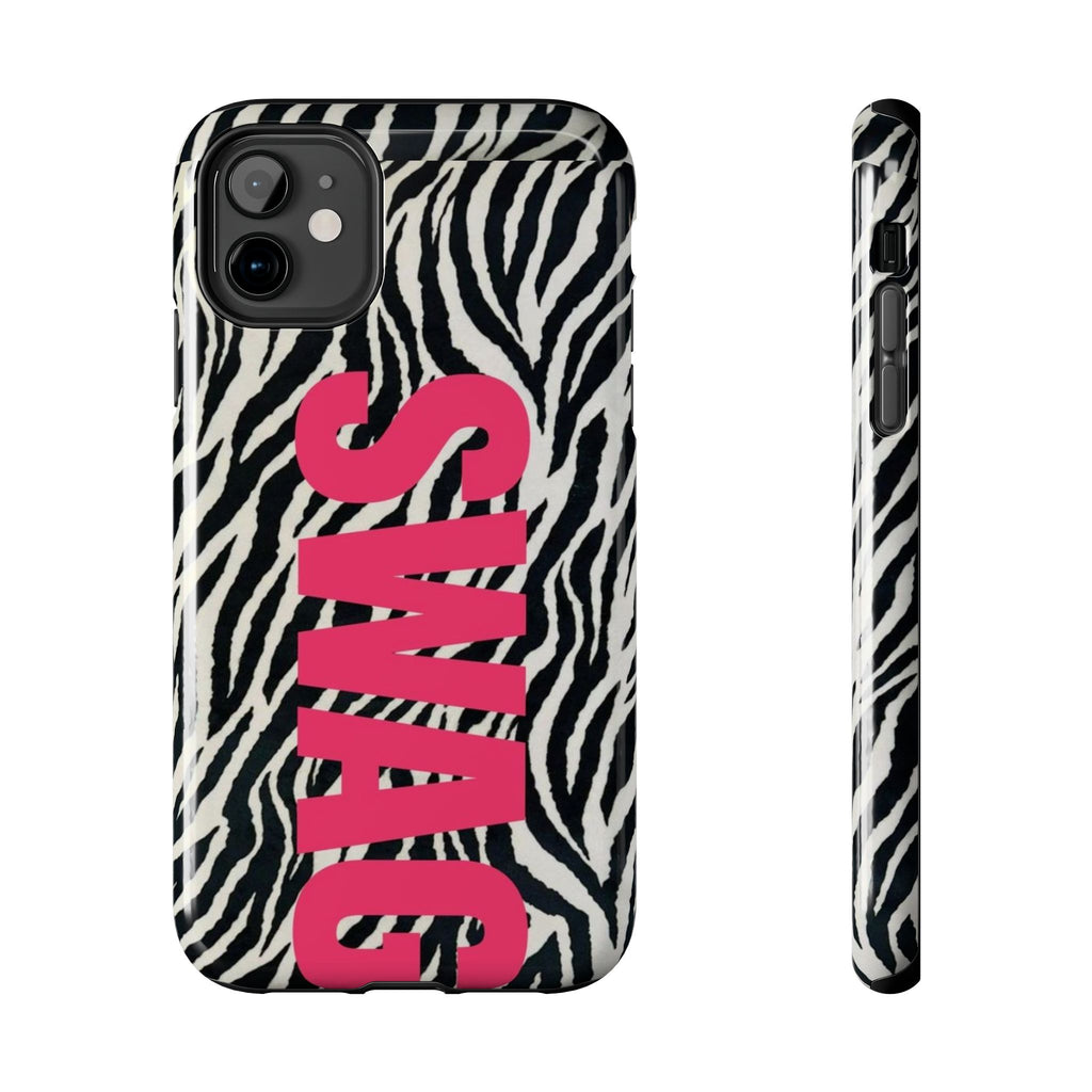 SWAG Zebra Print Phone Case — Tough Protective iPhone Cover