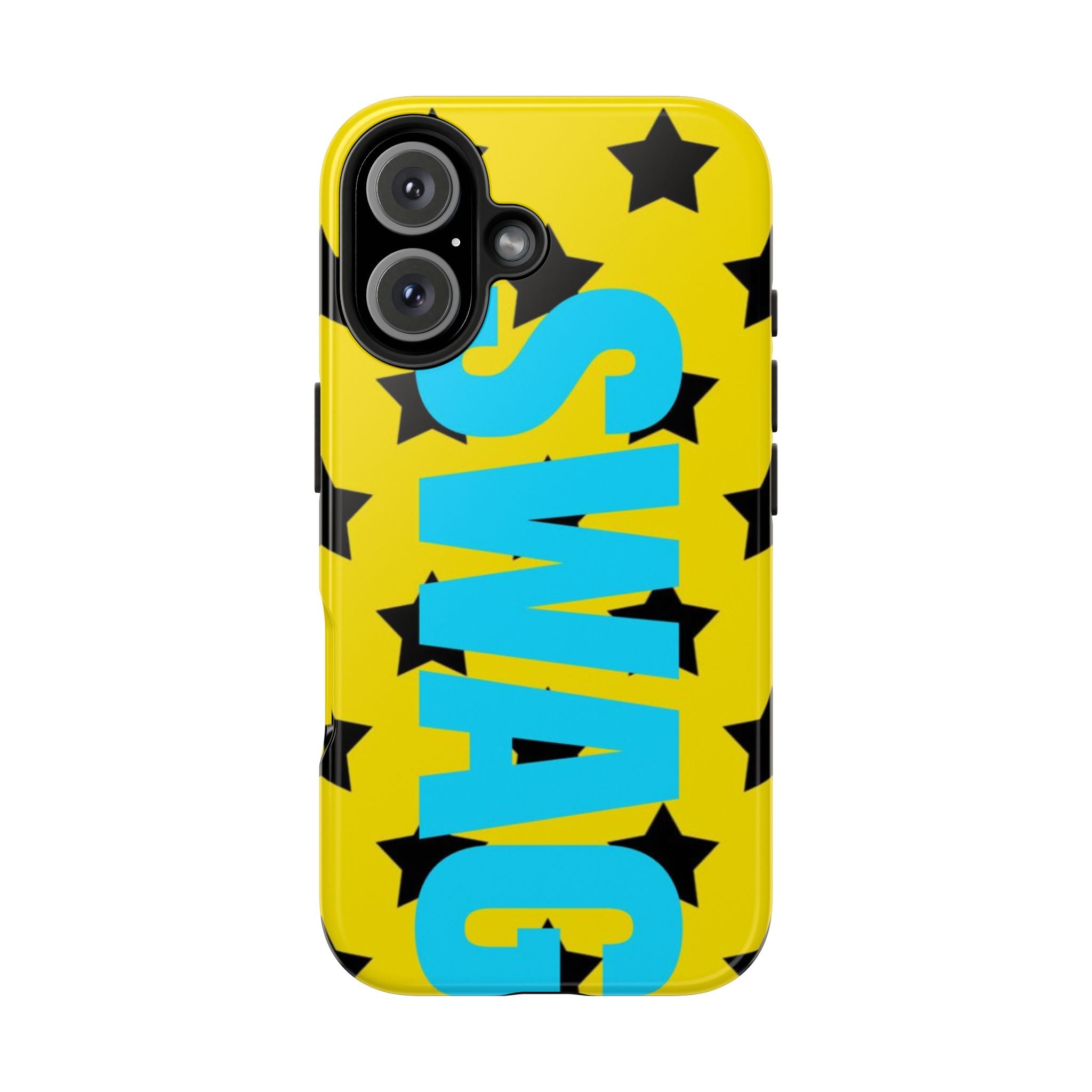 SWAG Star Phone Case — Bold Yellow & Blue Tough Protective Case