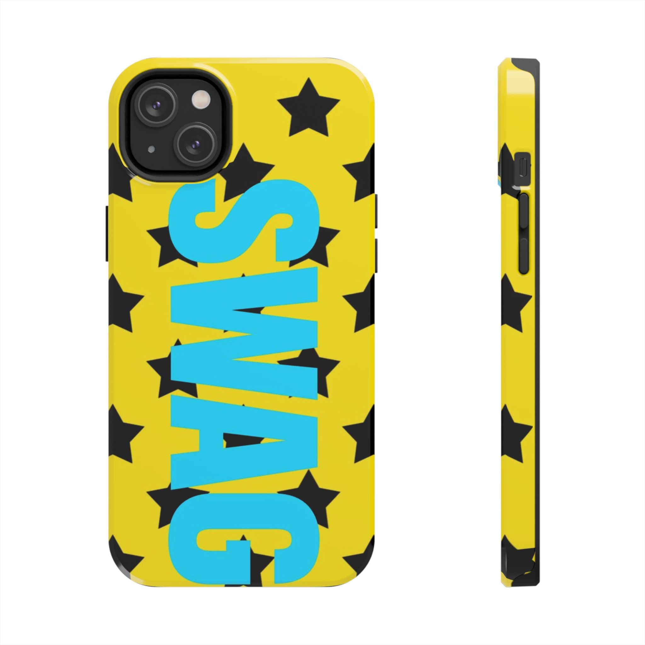 SWAG Star Phone Case — Bold Yellow & Blue Tough Protective Case