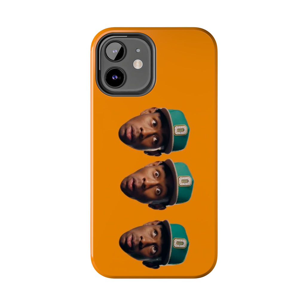 Phone Case — TYLER Triple Portrait Pop Art on Orange