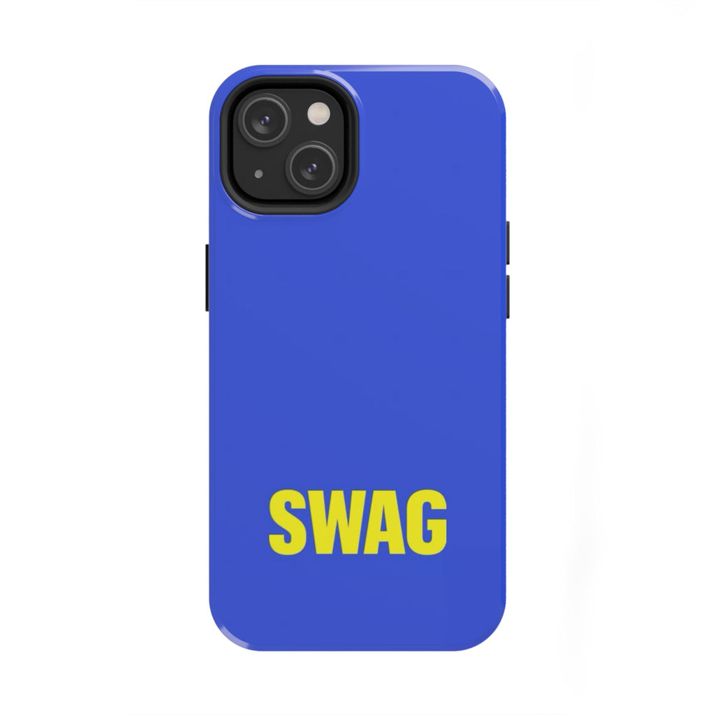 SWAG Blue Tough Phone Case — Bold Protective iPhone Cover