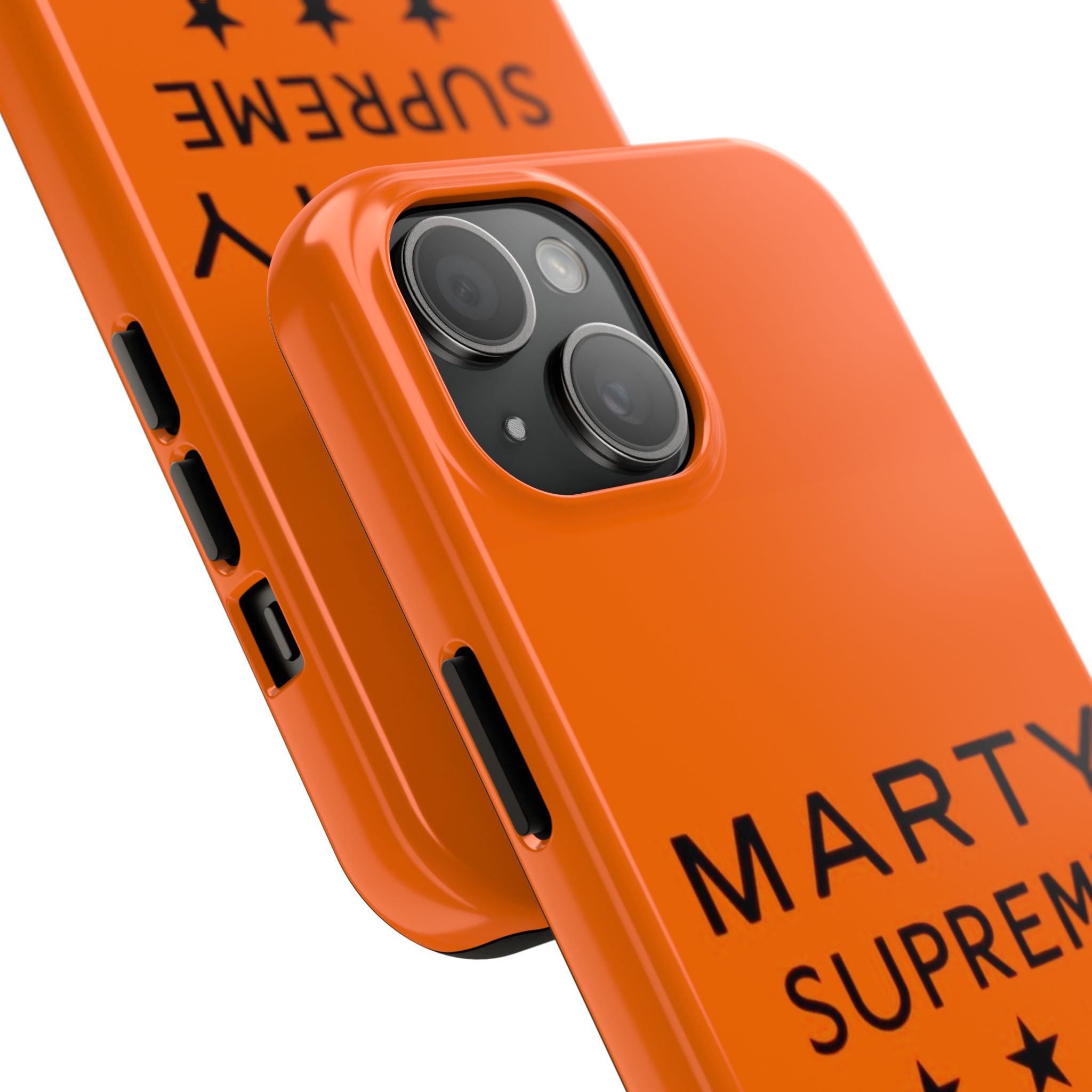 Marty Supreme Tough Phone Case — Orange 'Dream Big' Protective Cover