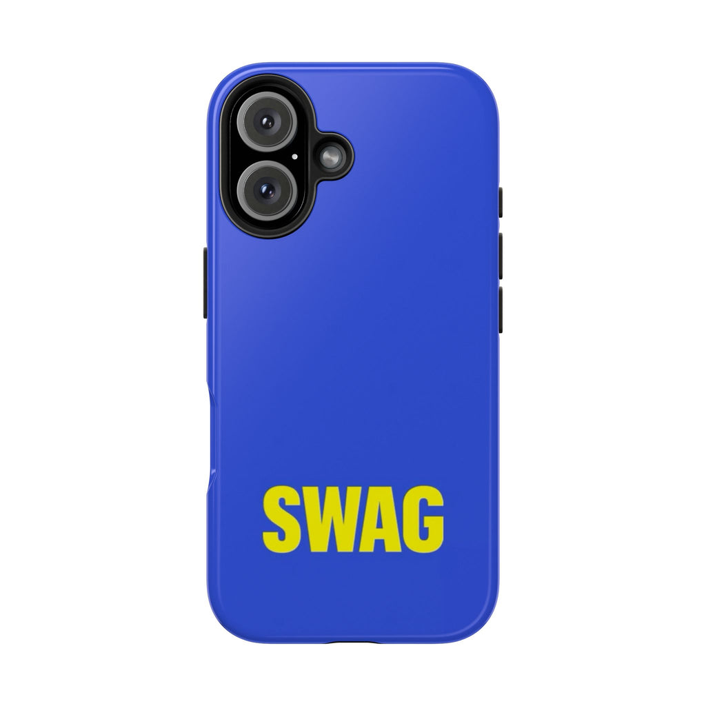 SWAG Blue Tough Phone Case — Bold Protective iPhone Cover