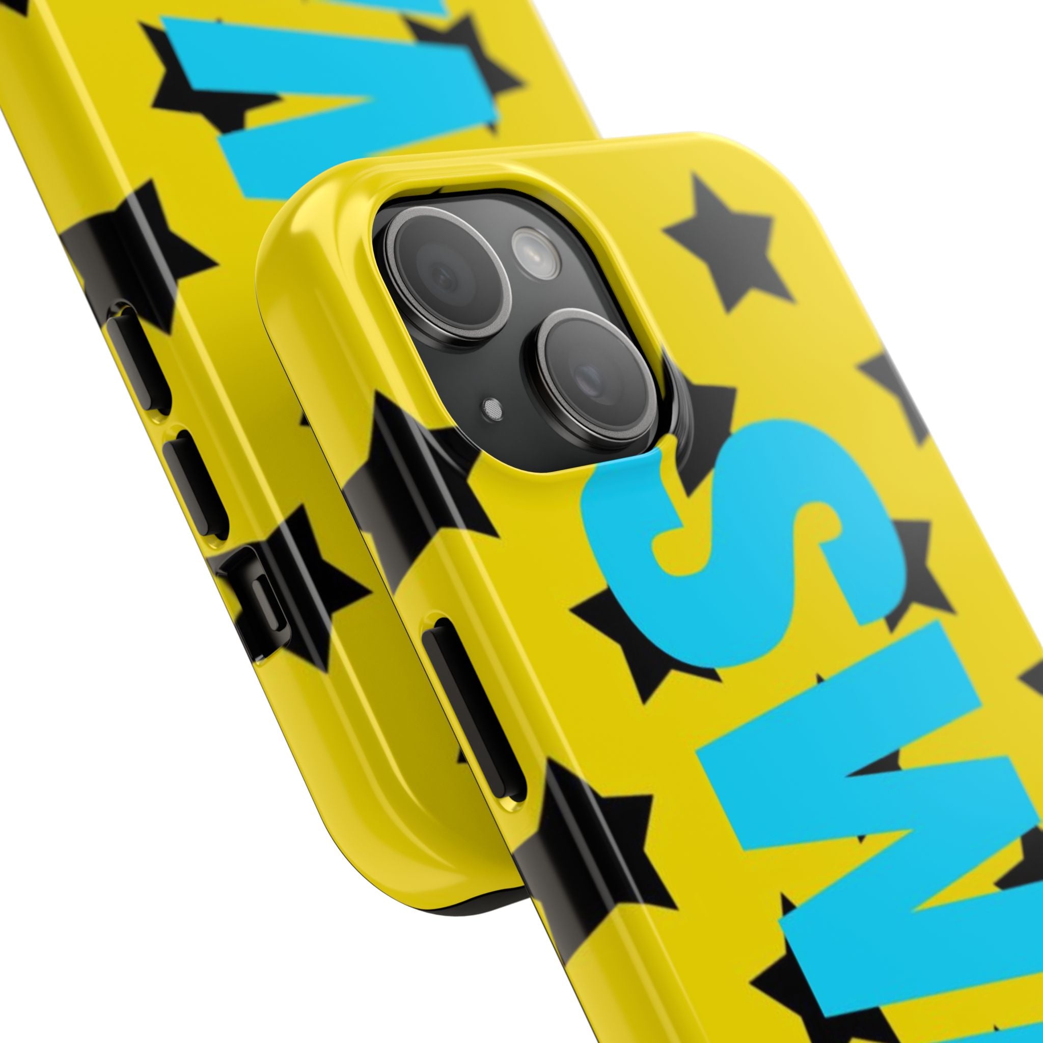 SWAG Star Phone Case — Bold Yellow & Blue Tough Protective Case