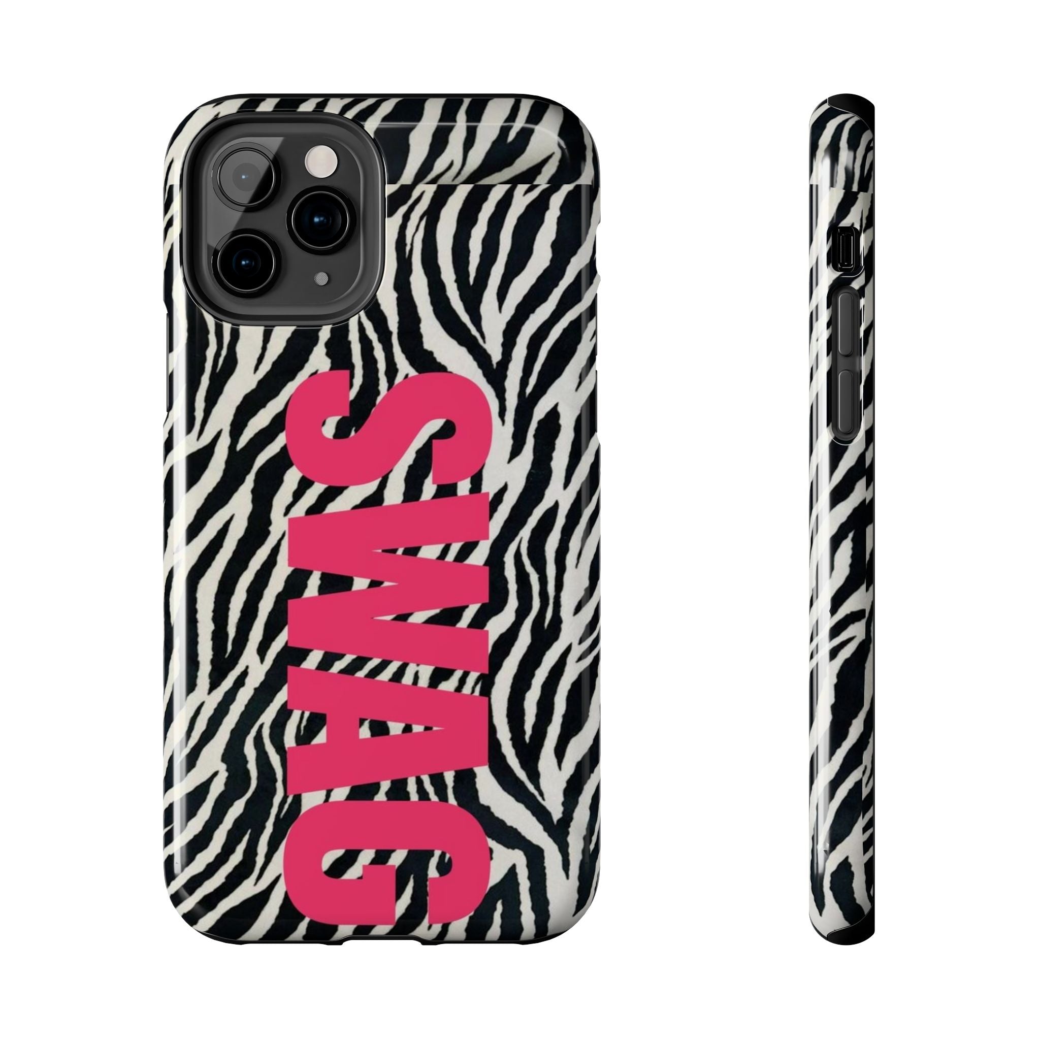 SWAG Zebra Print Phone Case — Tough Protective iPhone Cover