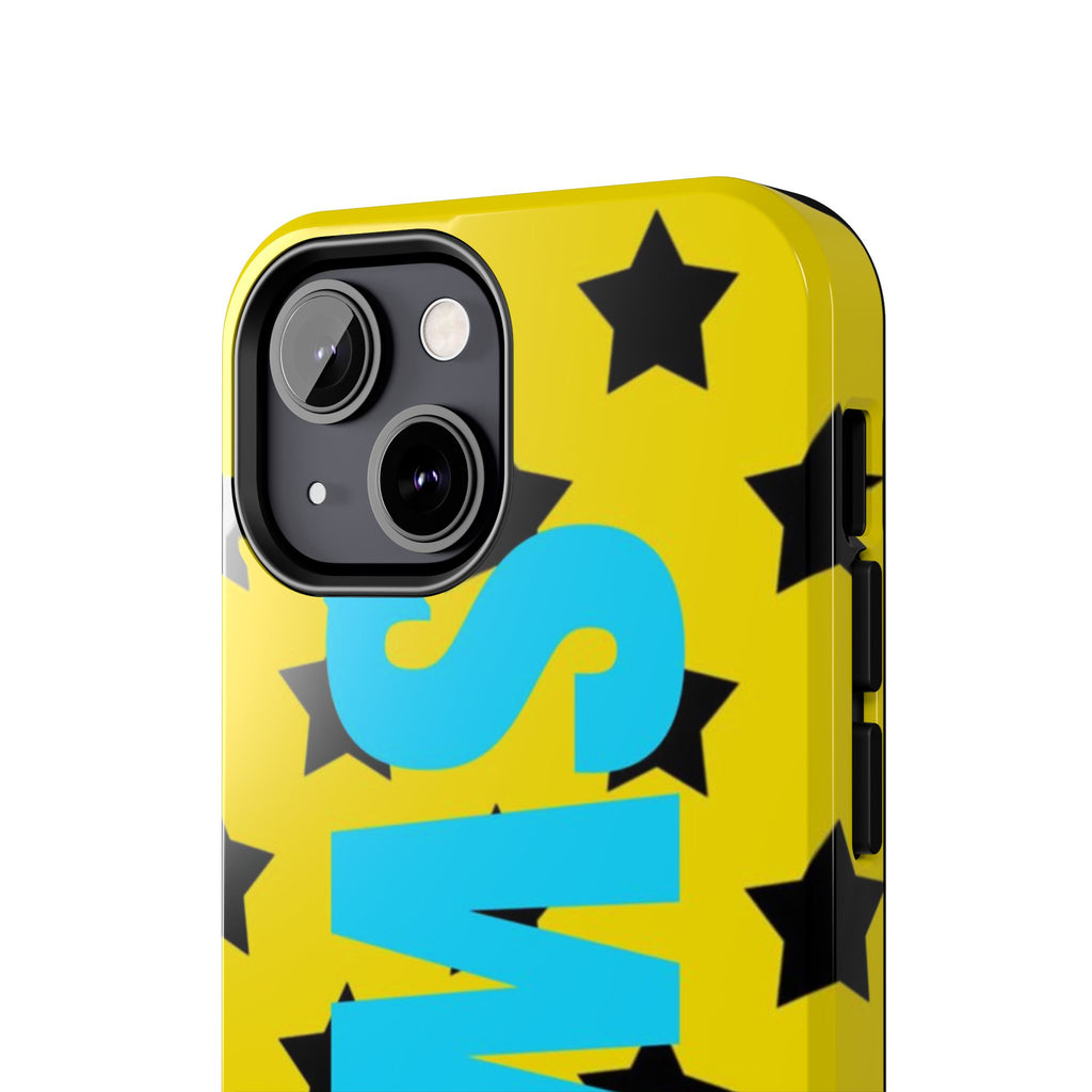 SWAG Star Phone Case — Bold Yellow & Blue Tough Protective Case