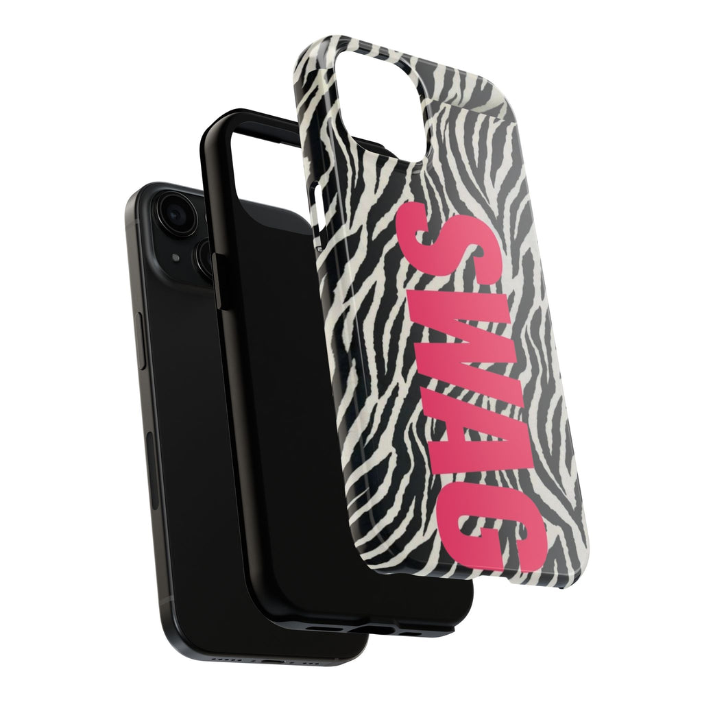 SWAG Zebra Print Phone Case — Tough Protective iPhone Cover
