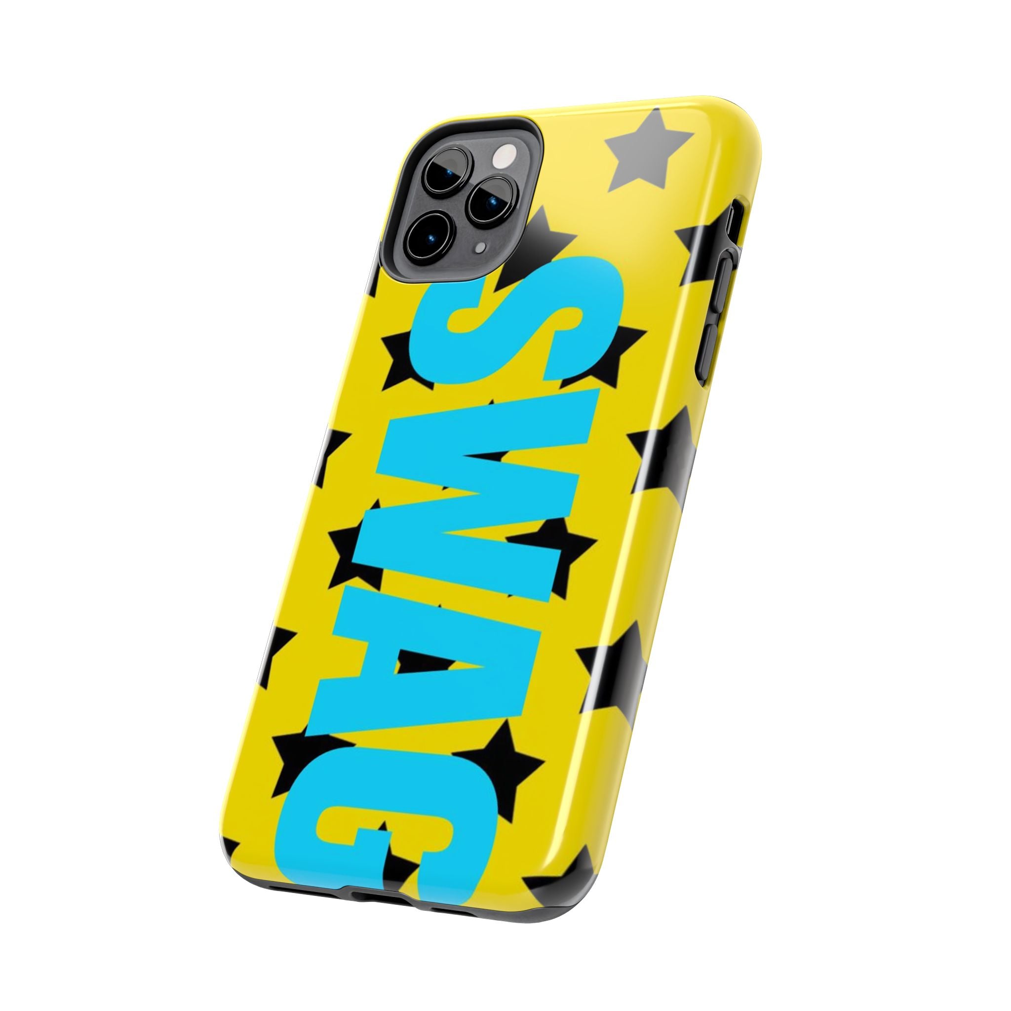 SWAG Star Phone Case — Bold Yellow & Blue Tough Protective Case