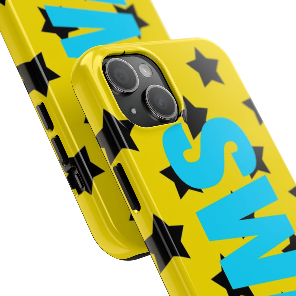 SWAG Star Phone Case — Bold Yellow & Blue Tough Protective Case