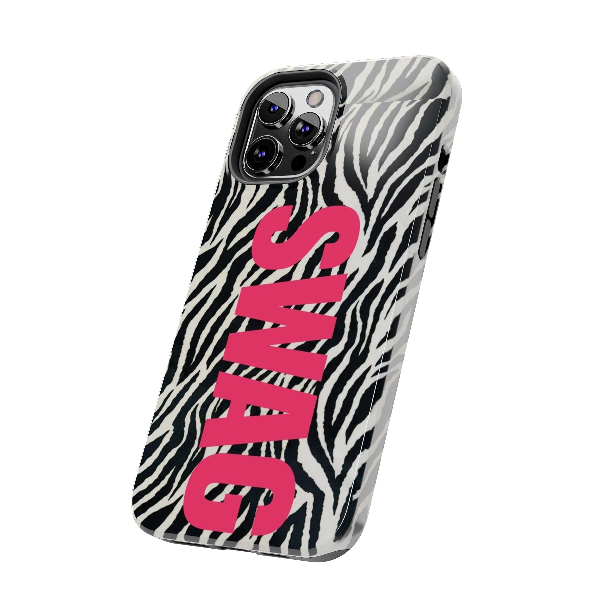 SWAG Zebra Print Phone Case — Tough Protective iPhone Cover