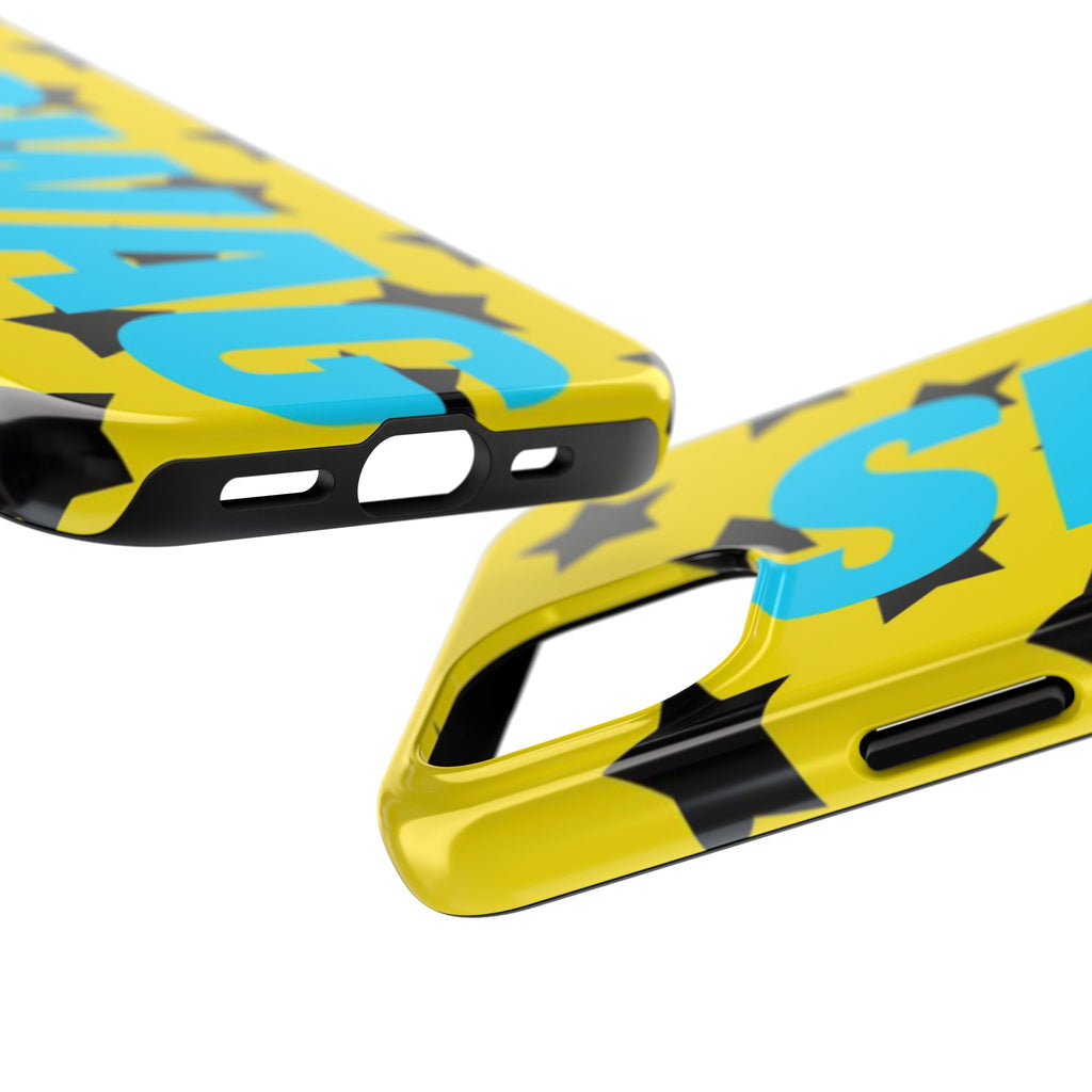 SWAG Star Phone Case — Bold Yellow & Blue Tough Protective Case