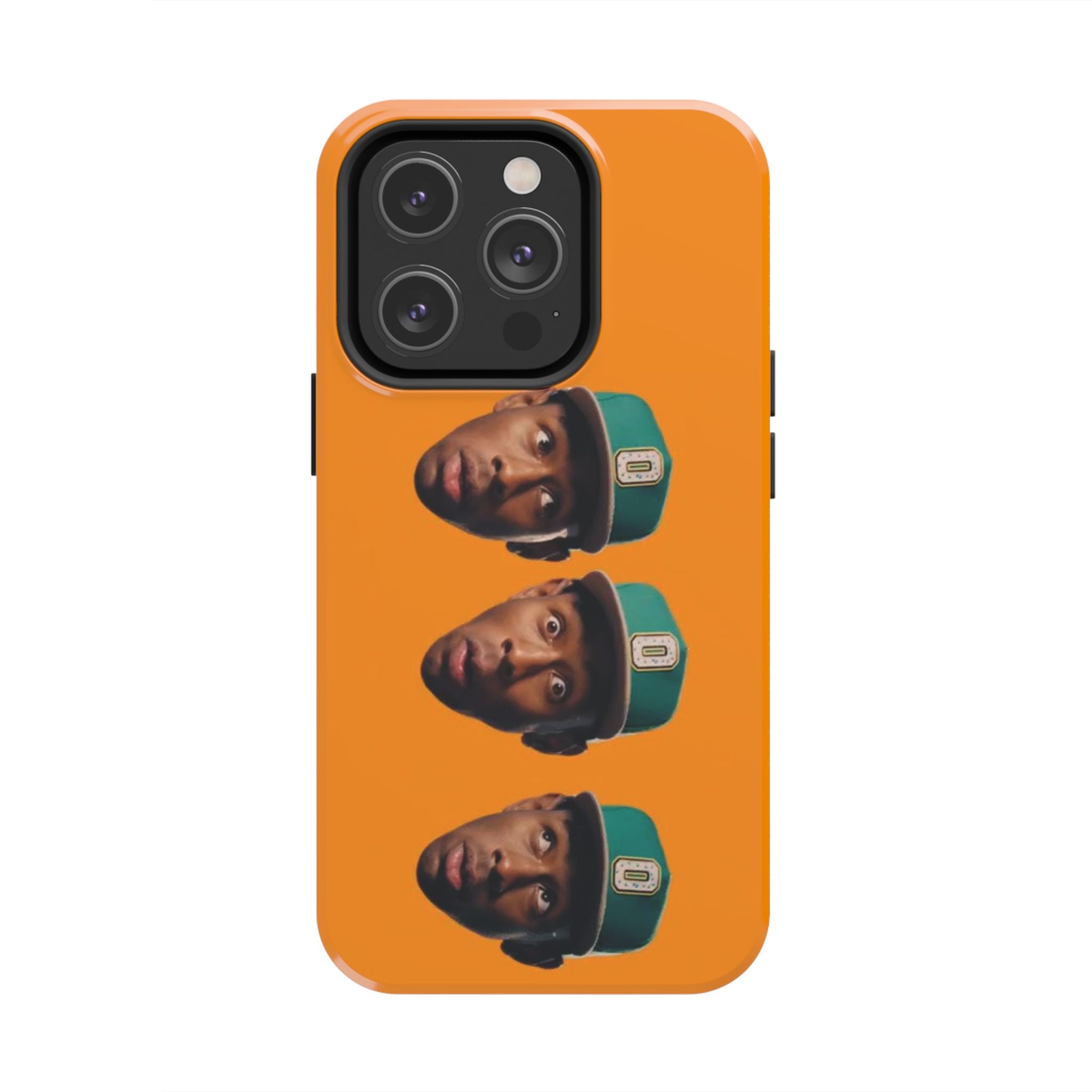 Phone Case — TYLER Triple Portrait Pop Art on Orange