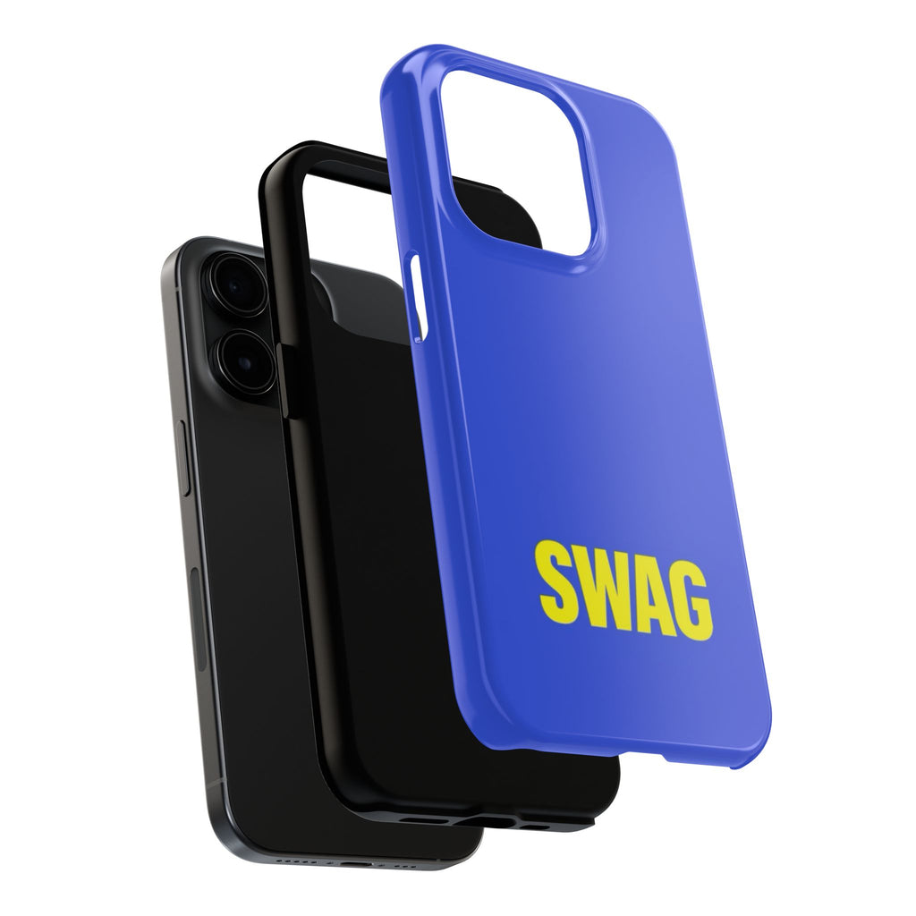 SWAG Blue Tough Phone Case — Bold Protective iPhone Cover