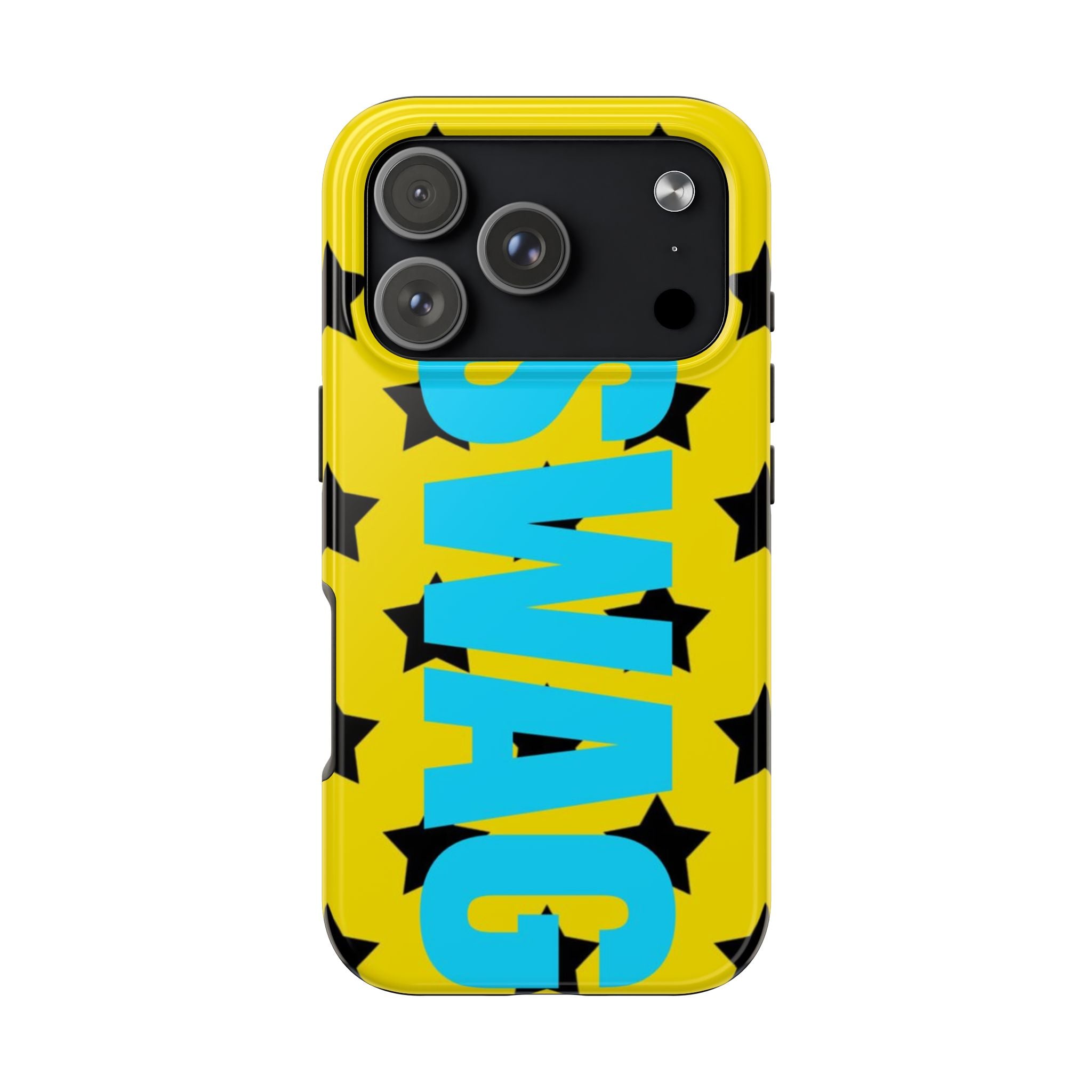 SWAG Star Phone Case — Bold Yellow & Blue Tough Protective Case