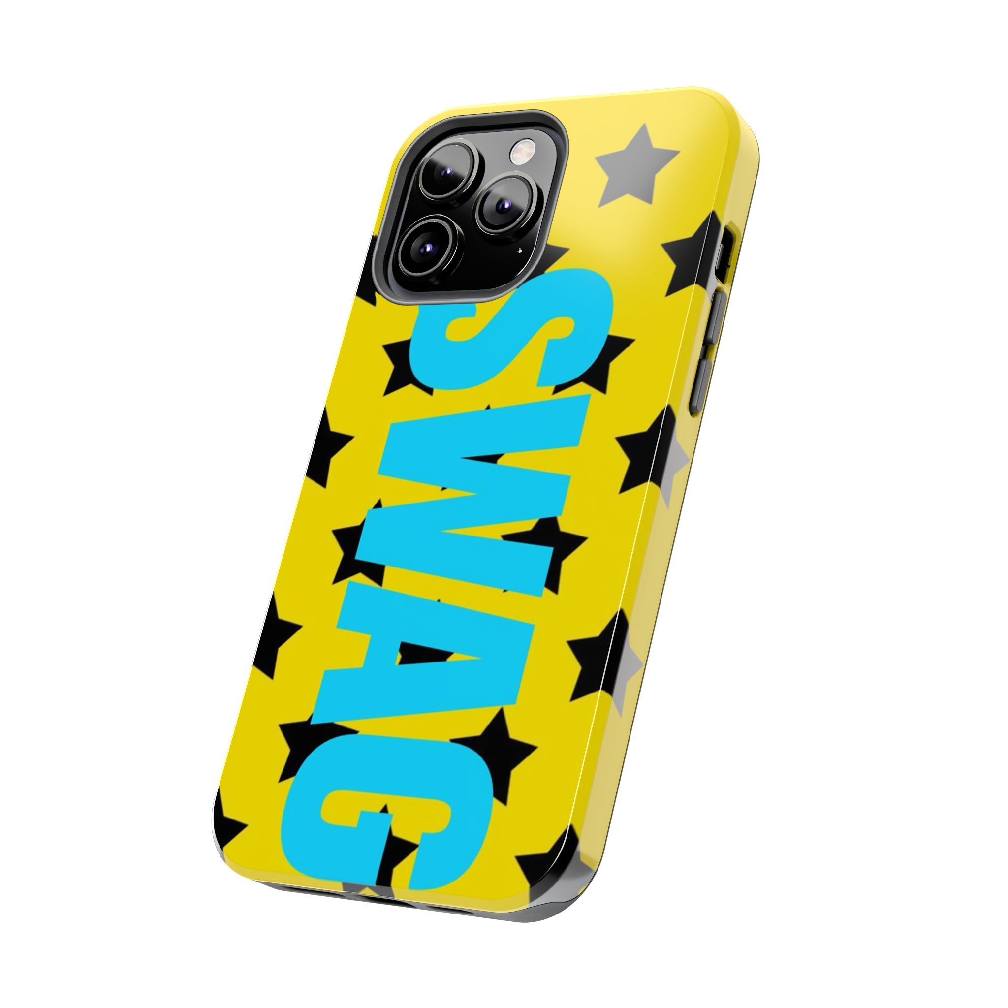 SWAG Star Phone Case — Bold Yellow & Blue Tough Protective Case