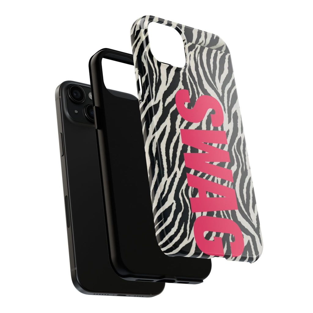 SWAG Zebra Print Phone Case — Tough Protective iPhone Cover