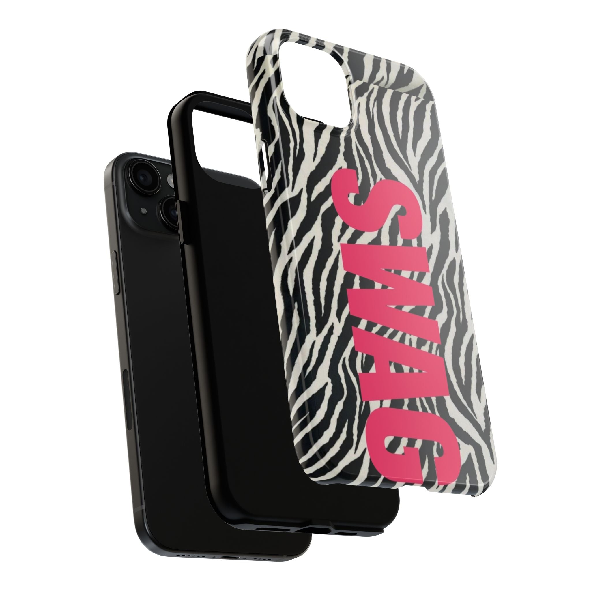 SWAG Zebra Print Phone Case — Tough Protective iPhone Cover