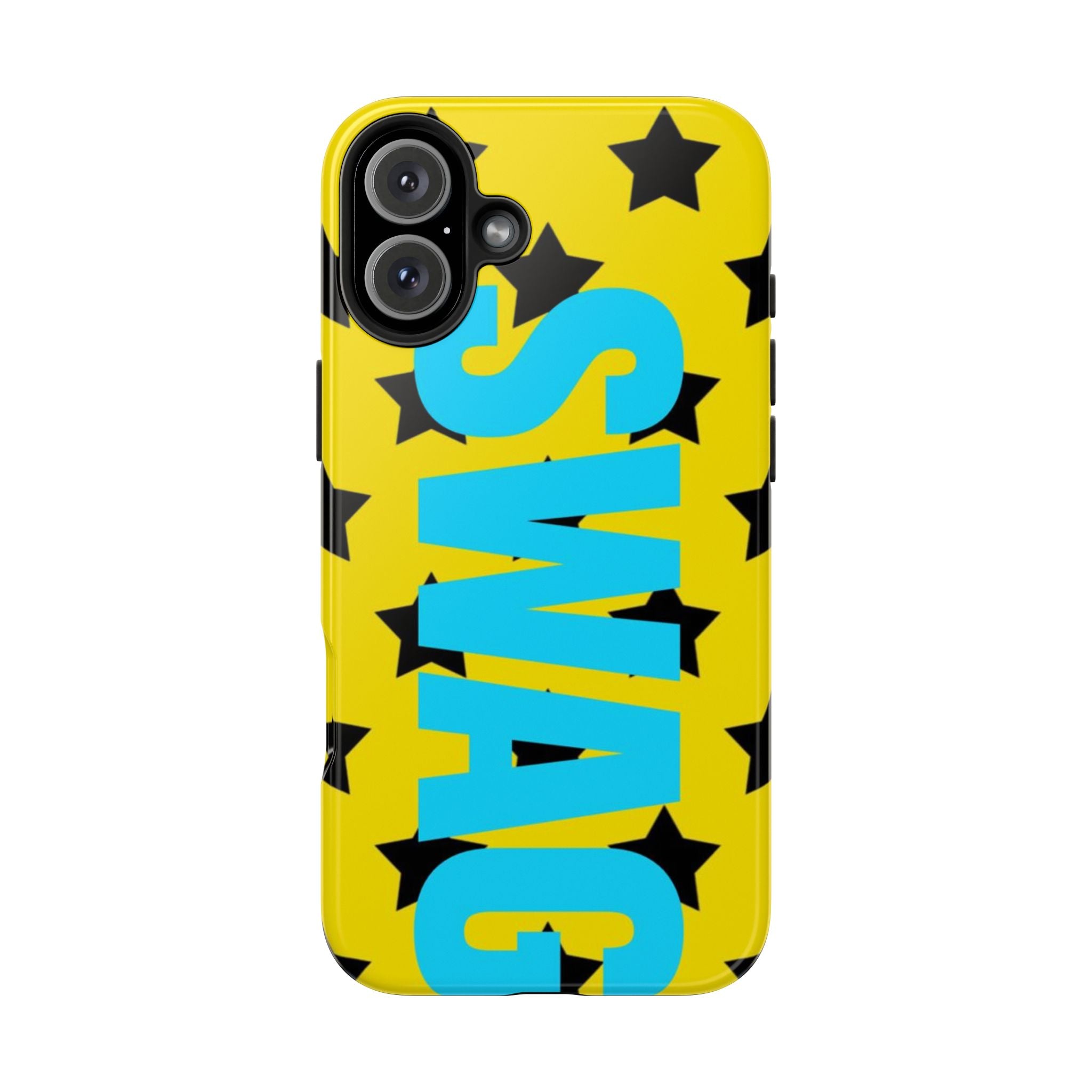SWAG Star Phone Case — Bold Yellow & Blue Tough Protective Case