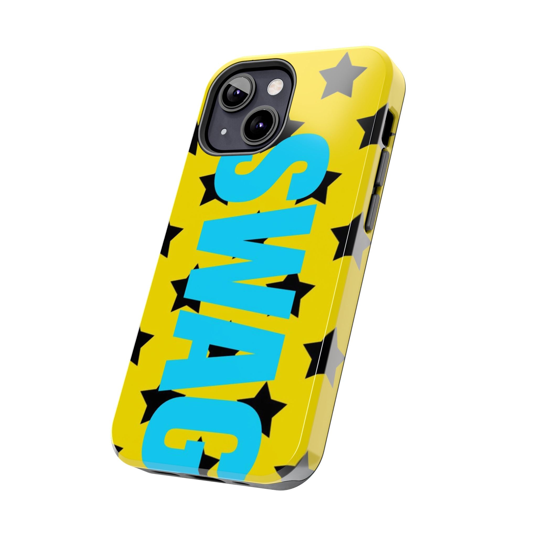 SWAG Star Phone Case — Bold Yellow & Blue Tough Protective Case