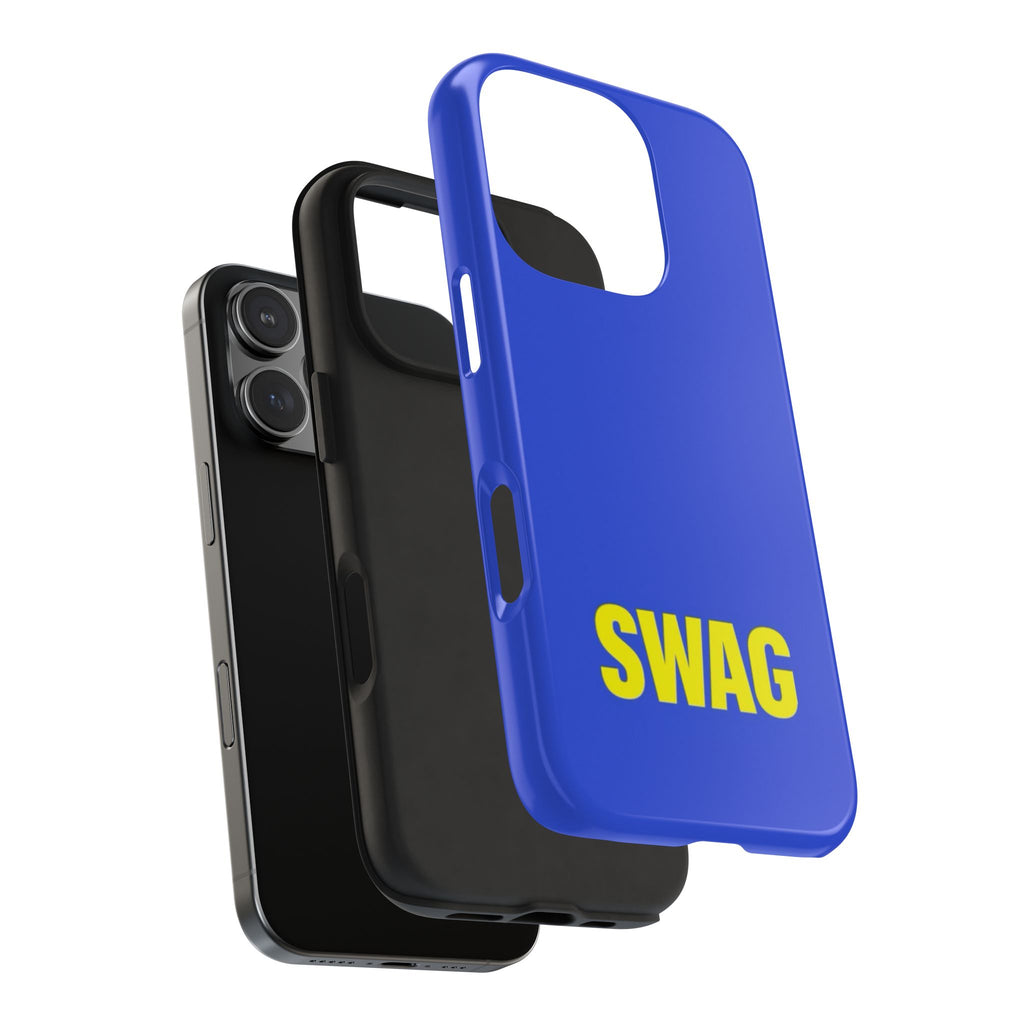 SWAG Blue Tough Phone Case — Bold Protective iPhone Cover