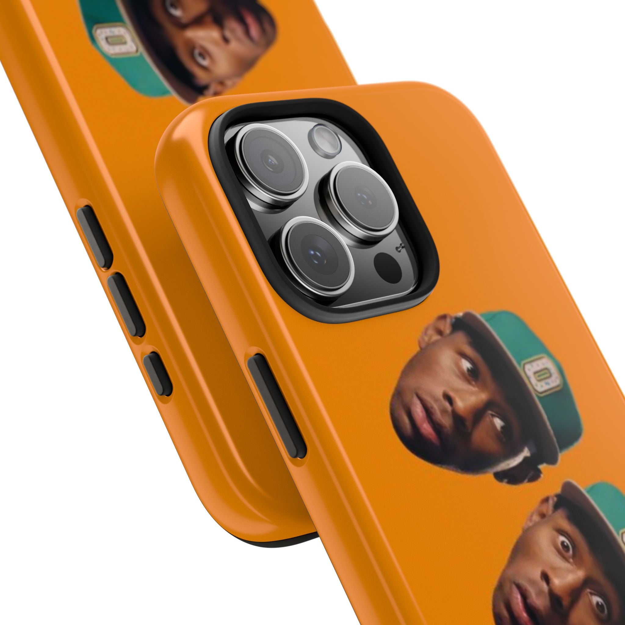 Phone Case — TYLER Triple Portrait Pop Art on Orange