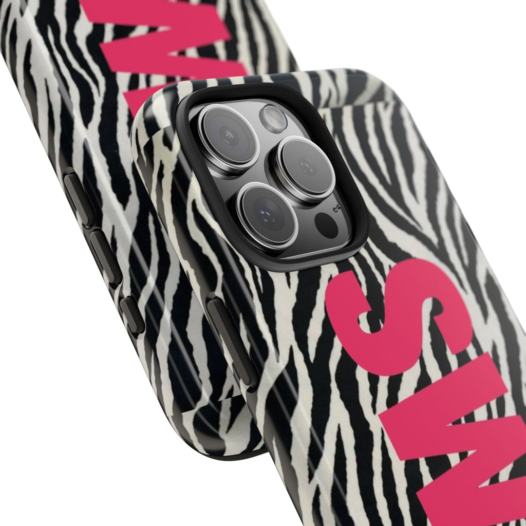 SWAG Zebra Print Phone Case — Tough Protective iPhone Cover