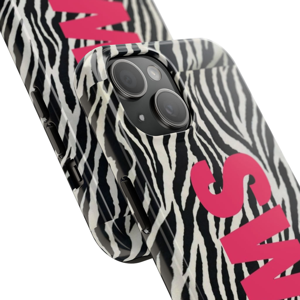 SWAG Zebra Print Phone Case — Tough Protective iPhone Cover