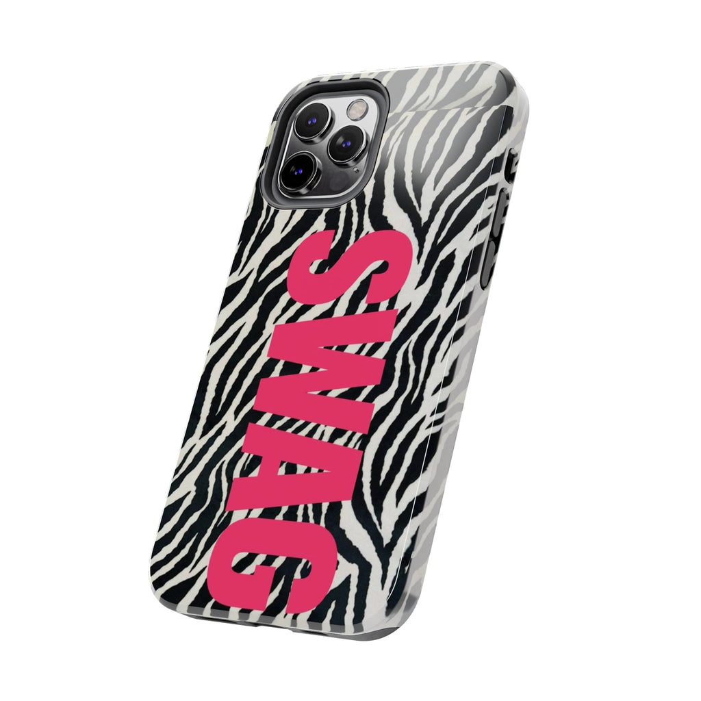 SWAG Zebra Print Phone Case — Tough Protective iPhone Cover