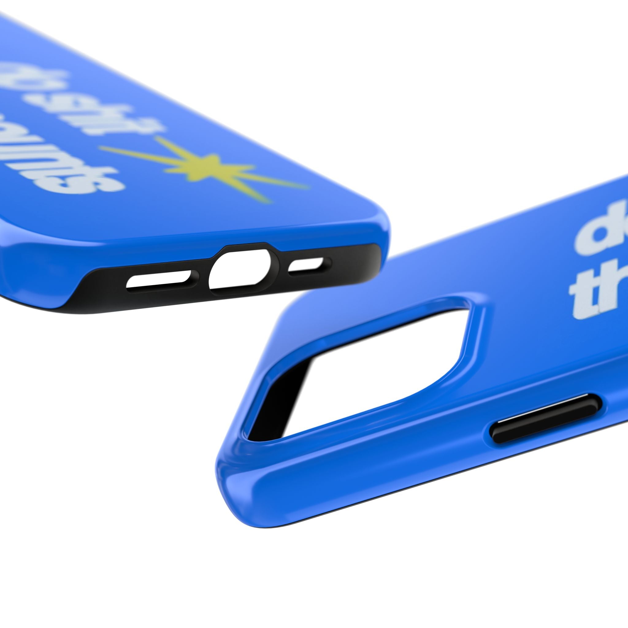 Do Shit That Counts Blue Tough Phone Case — Motivational Protective Cover