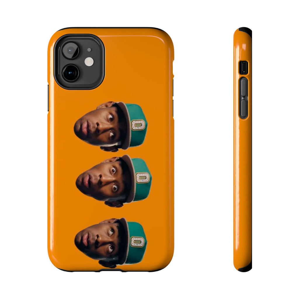 Phone Case — TYLER Triple Portrait Pop Art on Orange