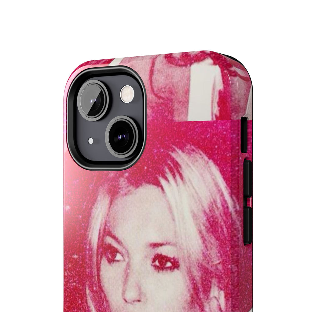 Pink Retro Glam Phone Case — Lipstick Pinup Tough Phone Case